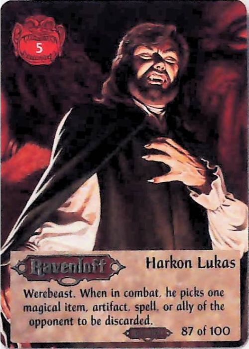 Spellfire CCG | Harkon Lukas - Ravenloft 87/100 | The Nerd Merchant