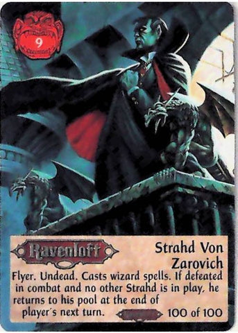 Spellfire CCG | Strahd Von Zarovich - Ravenloft 100/100 | The Nerd Merchant