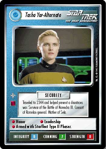 Star Trek CCG | Tasha Yar - Alternate - Alternate Universe | The Nerd Merchant
