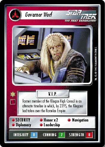 Star Trek CCG | Governor Worf - Alternate Universe | The Nerd Merchant