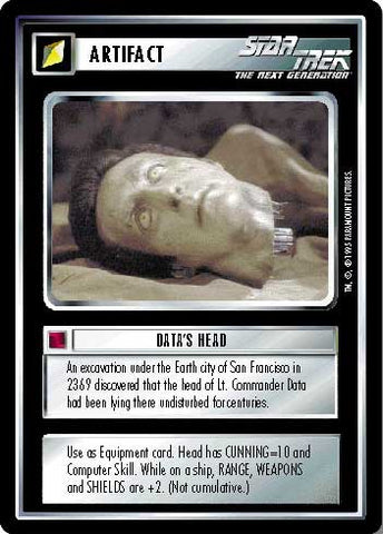 Star Trek CCG | Data's Head - Alternate Universe | The Nerd Merchant