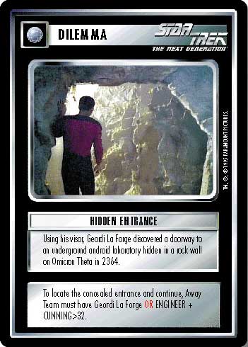 Star Trek CCG | Hidden Entrance - Alternate Universe | The Nerd Merchant