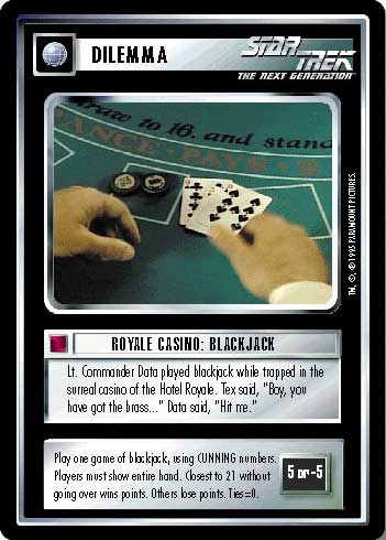 Star Trek CCG | Royale Casino: Blackjack - Alternate Universe | The Nerd Merchant