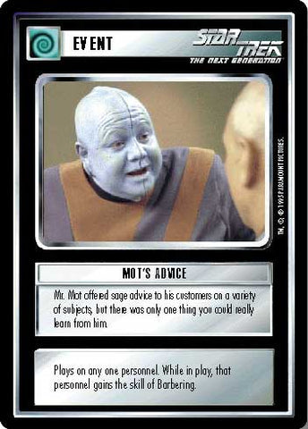 Star Trek CCG | Mot's Advice - Alternate Universe | The Nerd Merchant