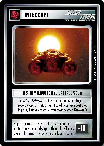 Star Trek CCG | Destroy Radioactive Garbage Scow - Alternate Universe | The Nerd Merchant