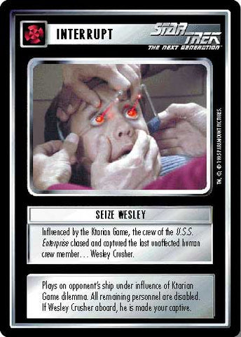 Star Trek CCG | Seize Wesley - Alternate Universe | The Nerd Merchant