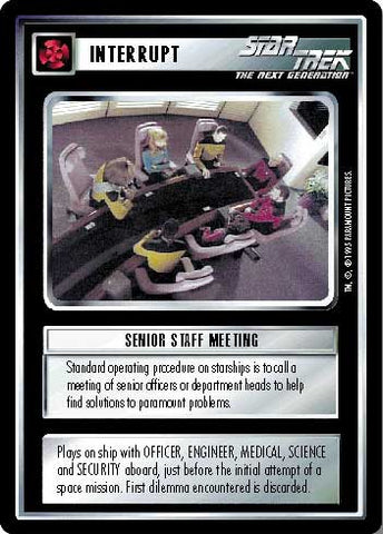 Star Trek CCG | Senior Staff Meeting - Alternate Universe | The Nerd Merchant