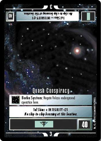 Star Trek CCG | Quash Conspiracy - Alternate Universe | The Nerd Merchant