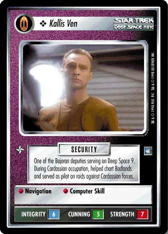Star Trek CCG | Kallis Ven - Deep Space Nine | The Nerd Merchant
