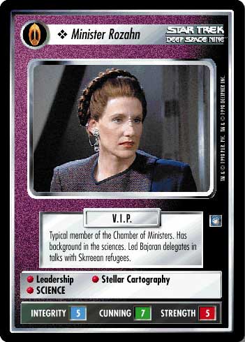Star Trek CCG | Minister Rozahn - Deep Space Nine | The Nerd Merchant