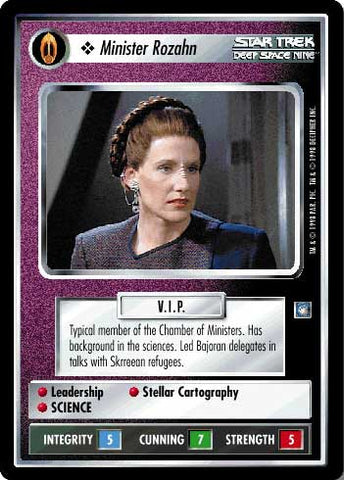 Star Trek CCG | Minister Rozahn - Deep Space Nine | The Nerd Merchant