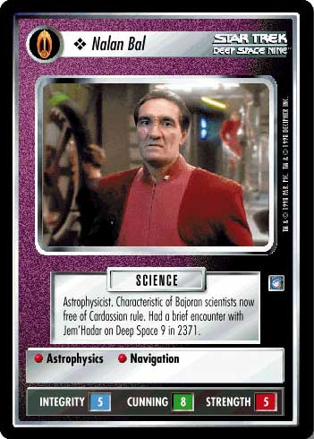 Star Trek CCG | Nalan Bal - Deep Space Nine | The Nerd Merchant