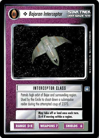 Star Trek CCG | Bajoran Interceptor - Deep Space Nine | The Nerd Merchant