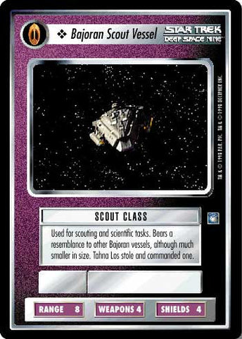 Star Trek CCG | Bajoran Scout Vessel - Deep Space Nine | The Nerd Merchant