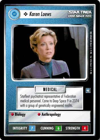 Star Trek CCG | Karen Loews - Deep Space Nine | The Nerd Merchant