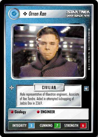 Star Trek CCG | Orren Ran - Deep Space Nine | The Nerd Merchant