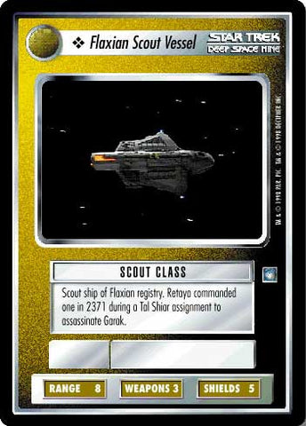 Star Trek CCG | Flaxian Scout Vessel - Deep Space Nine | The Nerd Merchant