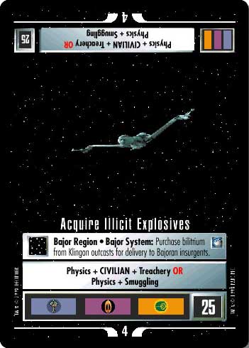 Star Trek CCG | Acquire Illicit Explosives - Deep Space Nine | The Nerd Merchant