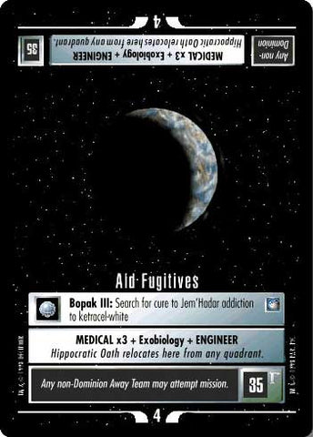 Star Trek CCG | Aid Fugitives - Deep Space Nine | The Nerd Merchant