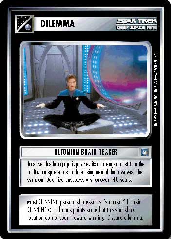 Star Trek CCG | Altonian Brain Teaser - Deep Space Nine | The Nerd Merchant