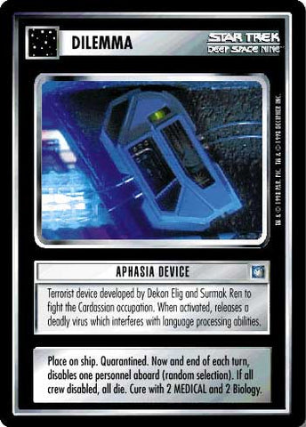 Star Trek CCG | Aphasia Device - Deep Space Nine | The Nerd Merchant