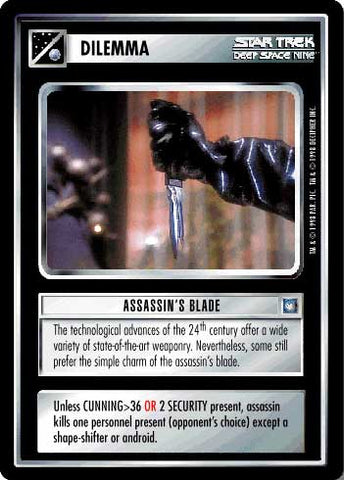 Star Trek CCG | Assassin's Blade - Deep Space Nine | The Nerd Merchant