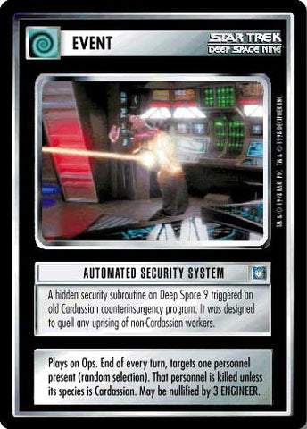 Star Trek CCG | Automated Security System - Deep Space Nine | The Nerd Merchant