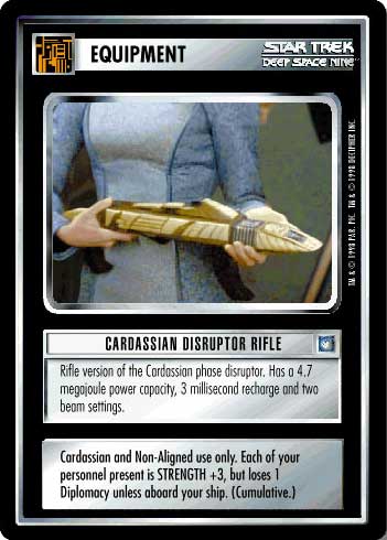 Star Trek CCG | Cardassian Disruptor Rifle - Deep Space Nine | The Nerd Merchant