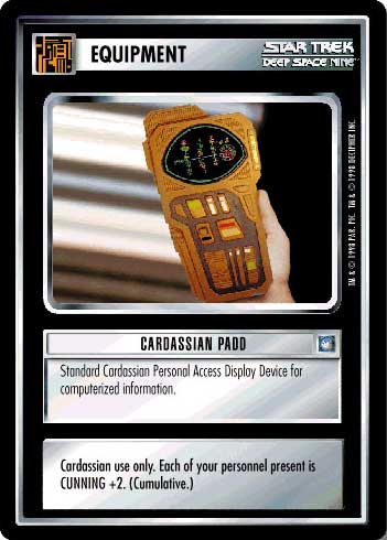 Star Trek CCG | Cardassian PADD - Deep Space Nine | The Nerd Merchant