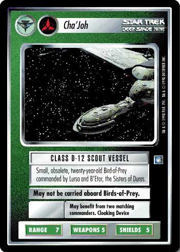 Star Trek CCG | Cha'Joh - Deep Space Nine | The Nerd Merchant