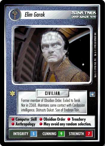 Star Trek CCG | Elim Garak - Deep Space Nine | The Nerd Merchant