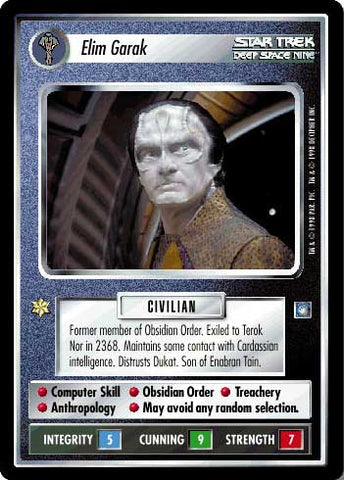 Star Trek CCG | Elim Garak - Deep Space Nine | The Nerd Merchant