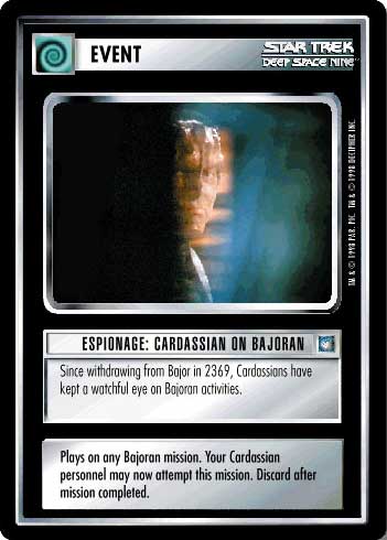Star Trek CCG | Espionage: Cardassian on Bajoran - Deep Space Nine | The Nerd Merchant
