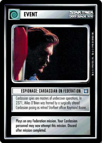 Star Trek CCG | Espionage: Cardassian on Federation - Deep Space Nine | The Nerd Merchant