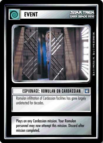 Star Trek CCG | Espionage: Romulan on Cardassian - Deep Space Nine | The Nerd Merchant