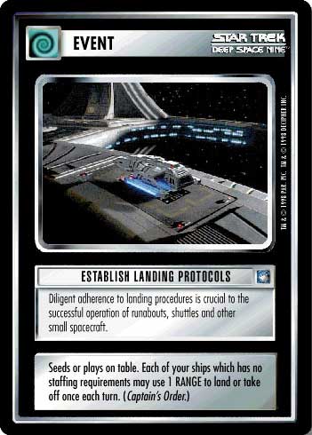 Star Trek CCG | Establish Landing Protocols - Deep Space Nine | The Nerd Merchant