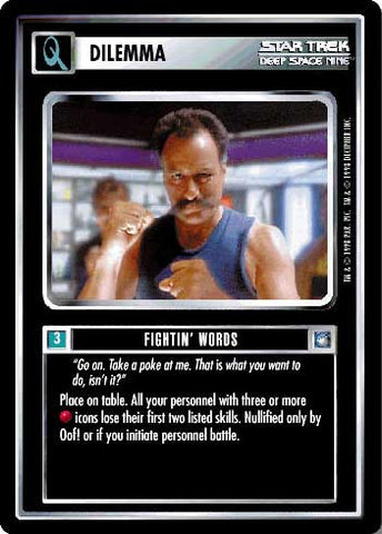 Star Trek CCG | Fightin' Words - Deep Space Nine | The Nerd Merchant