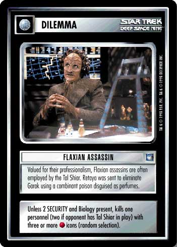 Star Trek CCG | Flaxian Assassin - Deep Space Nine | The Nerd Merchant