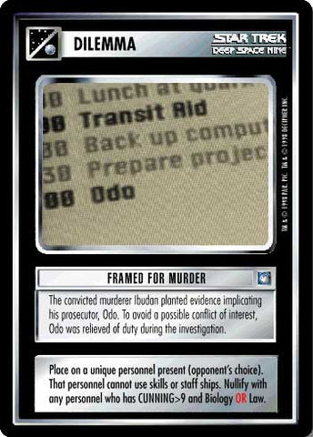 Star Trek CCG | Framed for Murder - Deep Space Nine | The Nerd Merchant