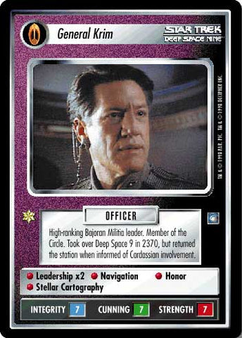 Star Trek CCG | General Krim - Deep Space Nine | The Nerd Merchant