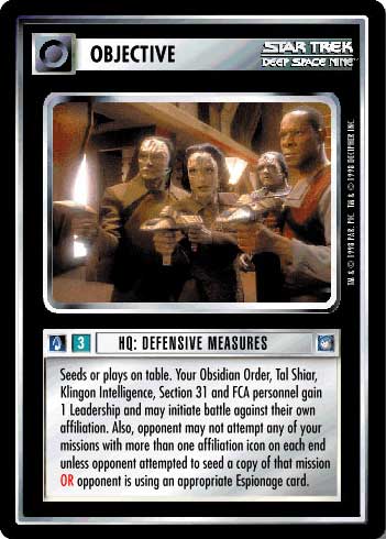 Star Trek CCG | HQ: Defensive Measures - Deep Space Nine | The Nerd Merchant