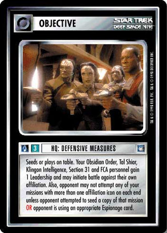 Star Trek CCG | HQ: Defensive Measures - Deep Space Nine | The Nerd Merchant