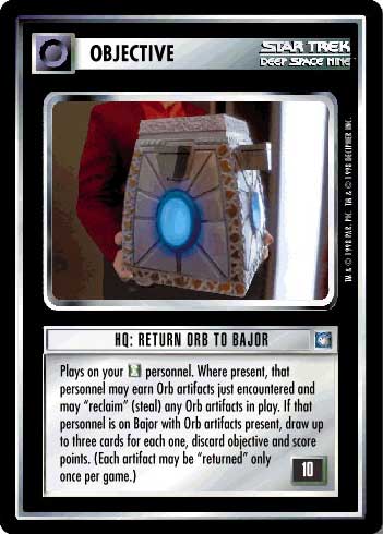 Star Trek CCG | HQ: Return Orb to Bajor - Deep Space Nine | The Nerd Merchant