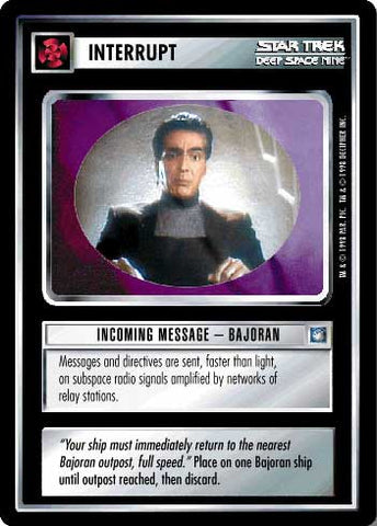 Star Trek CCG | Incoming Message - Bajoran - Deep Space Nine | The Nerd Merchant