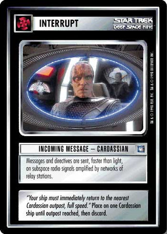 Star Trek CCG | Incoming Message - Cardassian - Deep Space Nine | The Nerd Merchant