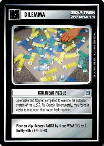 Star Trek CCG | Isolinear Puzzle - Deep Space Nine | The Nerd Merchant