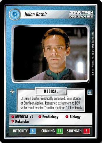 Star Trek CCG | Julian Bashir - Deep Space Nine | The Nerd Merchant