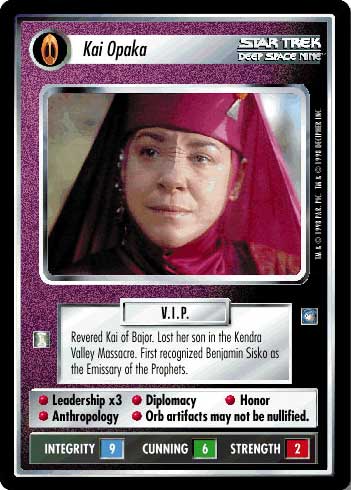 Star Trek CCG | Kai Opaka - Deep Space Nine | The Nerd Merchant