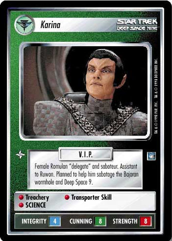 Star Trek CCG | Karina - Deep Space Nine | The Nerd Merchant