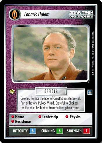 Star Trek CCG | Lenaris Holem - Deep Space Nine | The Nerd Merchant